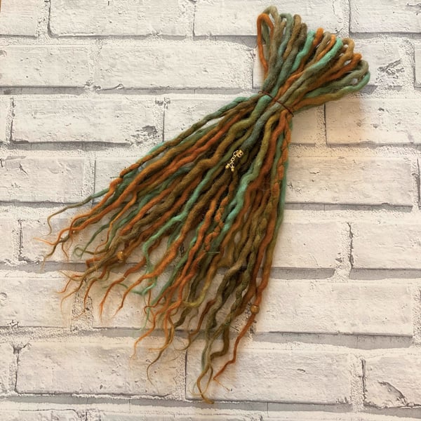 Woodland Spirit - Wool Dreadlocks - Choose Your Amount and Length 