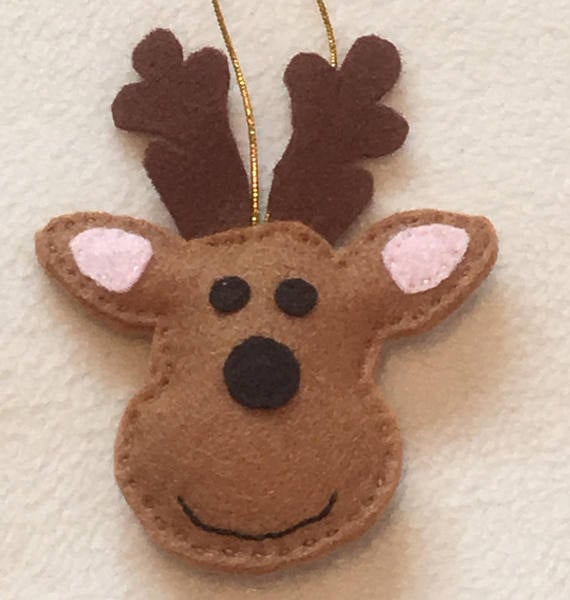 Christmas Reindeer Decoration - Hanging Tree Decoration - Animal lovers