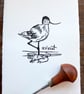Avocet - lino print - Super Seconds - Image 2