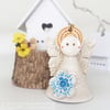 Teeny little fairy decoration pottery fairy ceramic fairy flower fairy