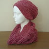 Slouch Beanie and Snood set