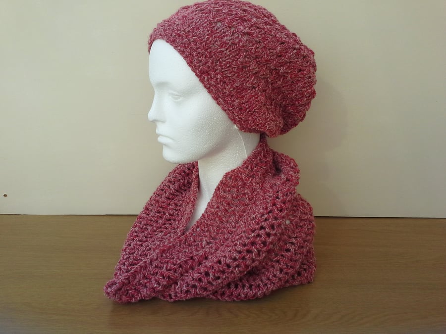 Slouch Beanie and Snood set