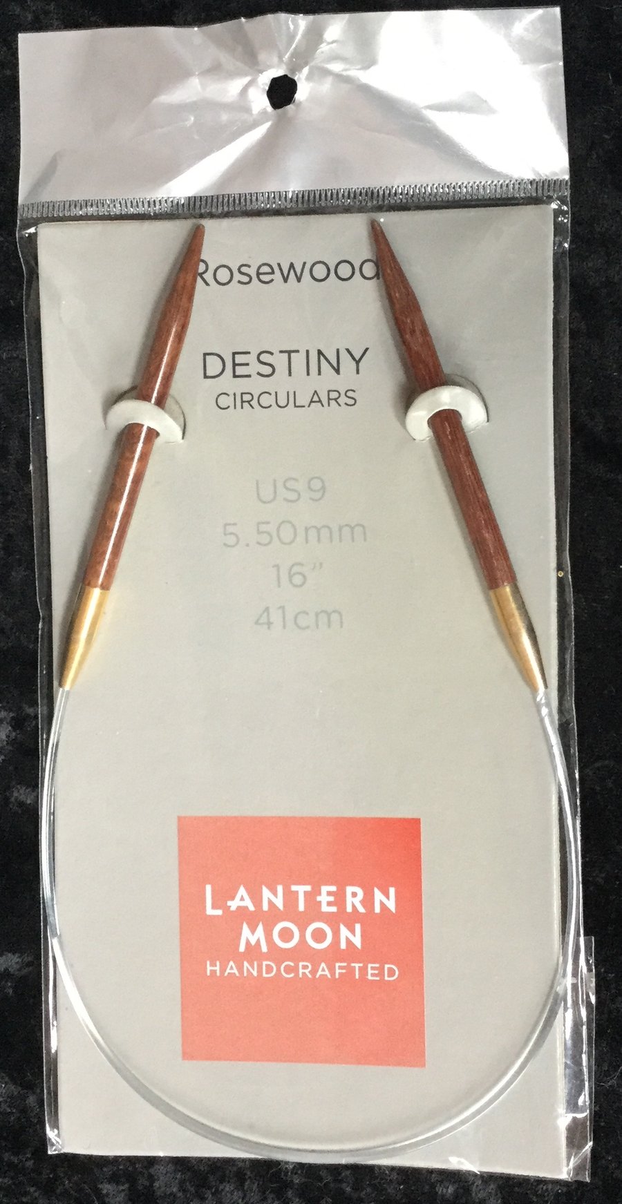 Lantern Moon Rosewood Destiny Circular Knitting Needle 5.5mm 41cm