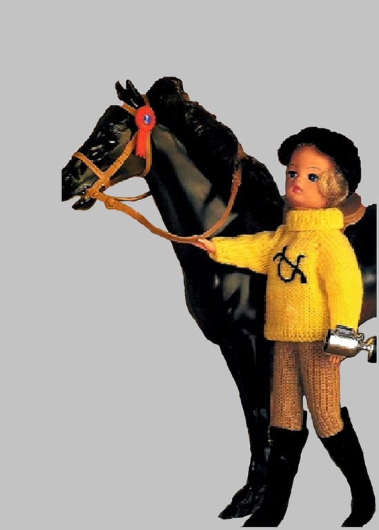 VINTAGE KNITTING PATTERN PDF Riding Outfit for Doll