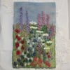SALE - Garden Hanging - embroidered and felted