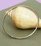 Sterling Silver Hand Crafted Bangle - Textured Finish - Extra Small Fit - Image 3