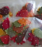 Die cut felt fabric leaves in autumnal colours (30 in total)