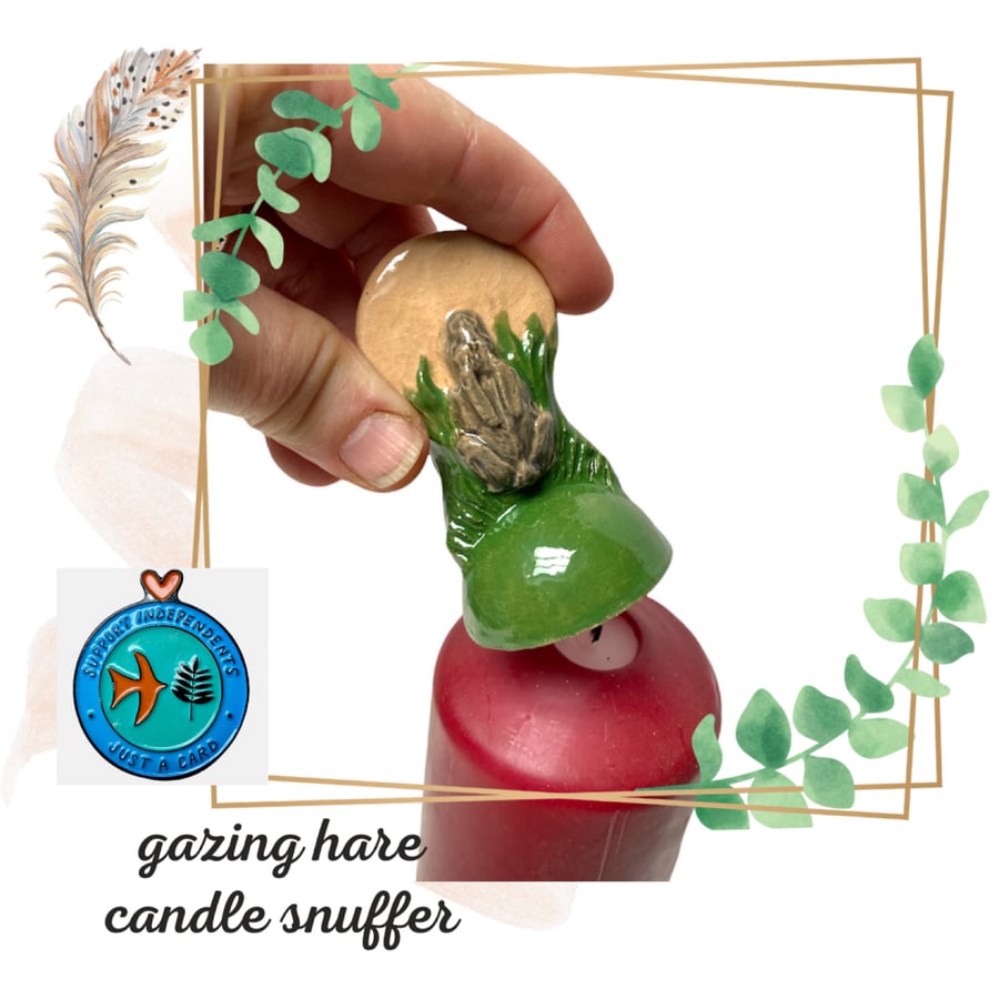 Sun Gazing Hare Candle Snuffer 
