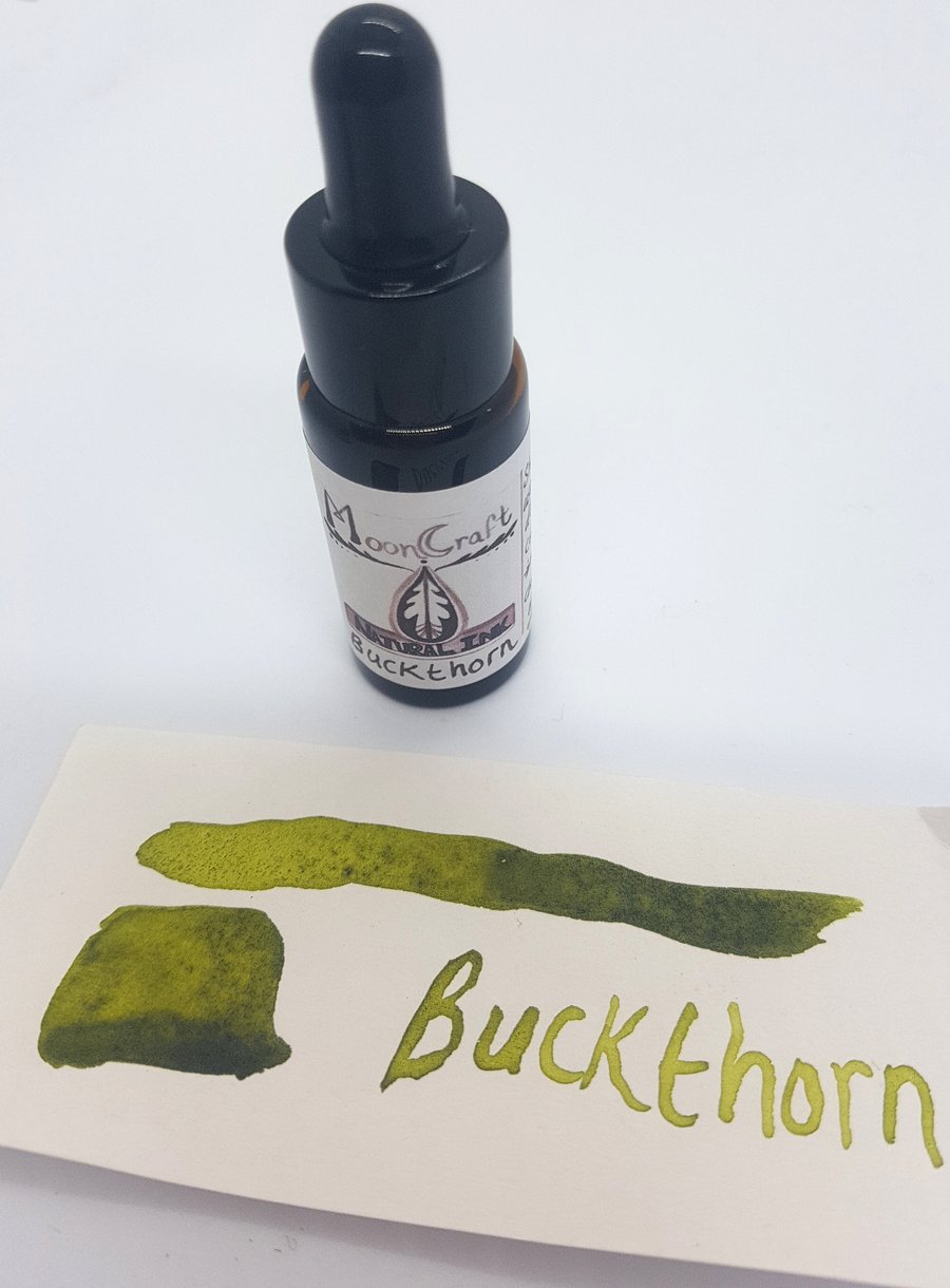 Buckthorn berry natural green ink