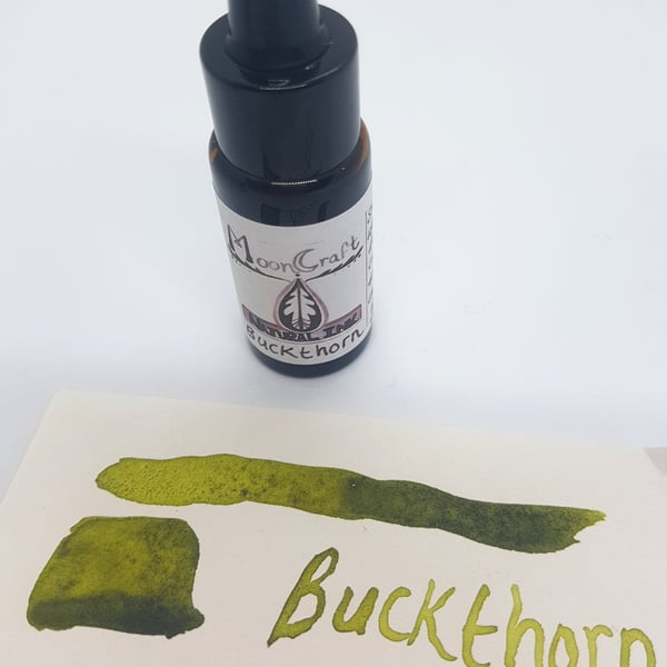Buckthorn berry natural green ink