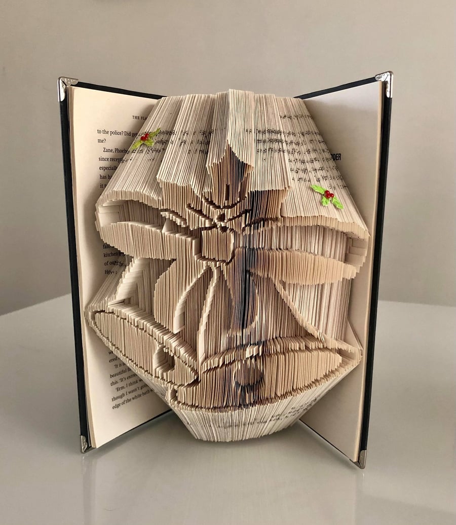 Christmas Bells COMBI Book Folding Pattern - EMAILED PDF PATTERN