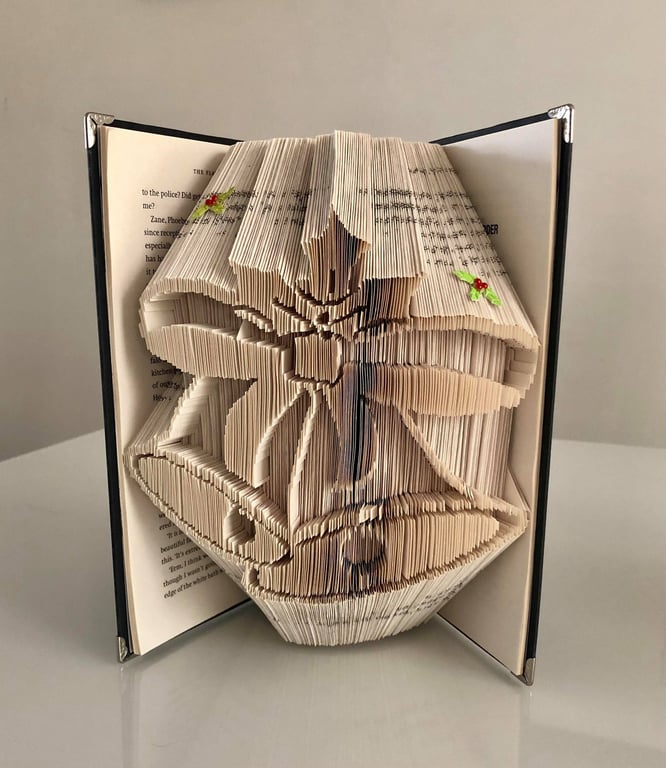 Christmas Bells COMBI Book Folding Pattern - EMAILED PDF PATTERN