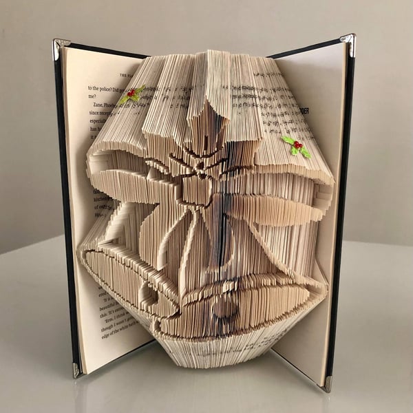 Christmas Bells COMBI Book Folding Pattern - EMAILED PDF PATTERN