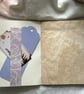 Handmade Vintage Floral Notebook - Lavender & Cream Tea Dyed Pages - Image 2