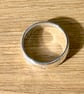 "Thresholds" - Sterling Silver Ring - 6.5g - Made To Any Size - 6mmx2mm D shape - Image 8