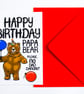 Funny Dad Birthday Card, Happy Birthday Papa Bear Please No Dad Dancing! - Image 4