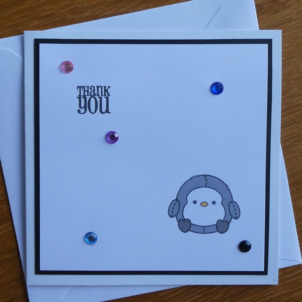 Penguin Thank You Card