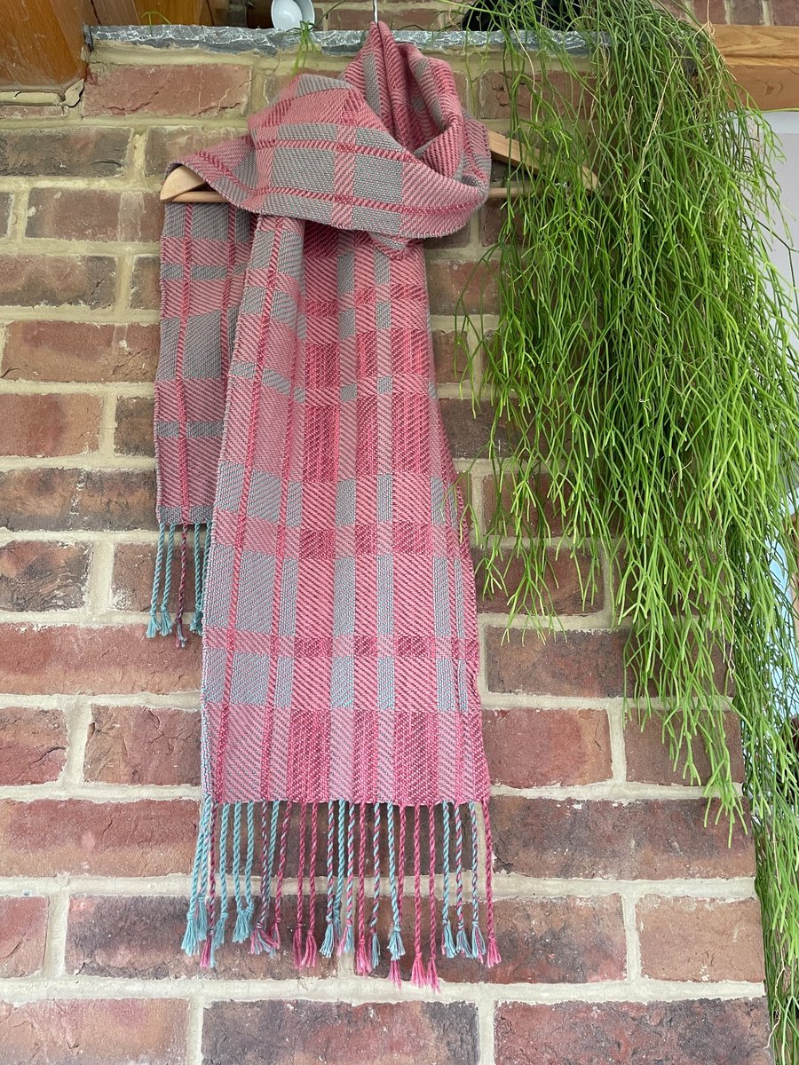 Handwoven Cotton and Alpaca Scarf