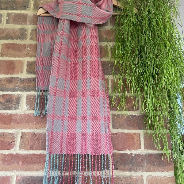 Handwoven Cotton and Alpaca Scarf