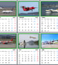 2027 Calendar Aeroplanes Commercial A4 Page Per Month 