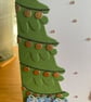 Handmade Christmas Card — Father Christmas & Festive Tree - Image 3