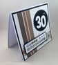 Square washi tape 30th birthday card - Image 6