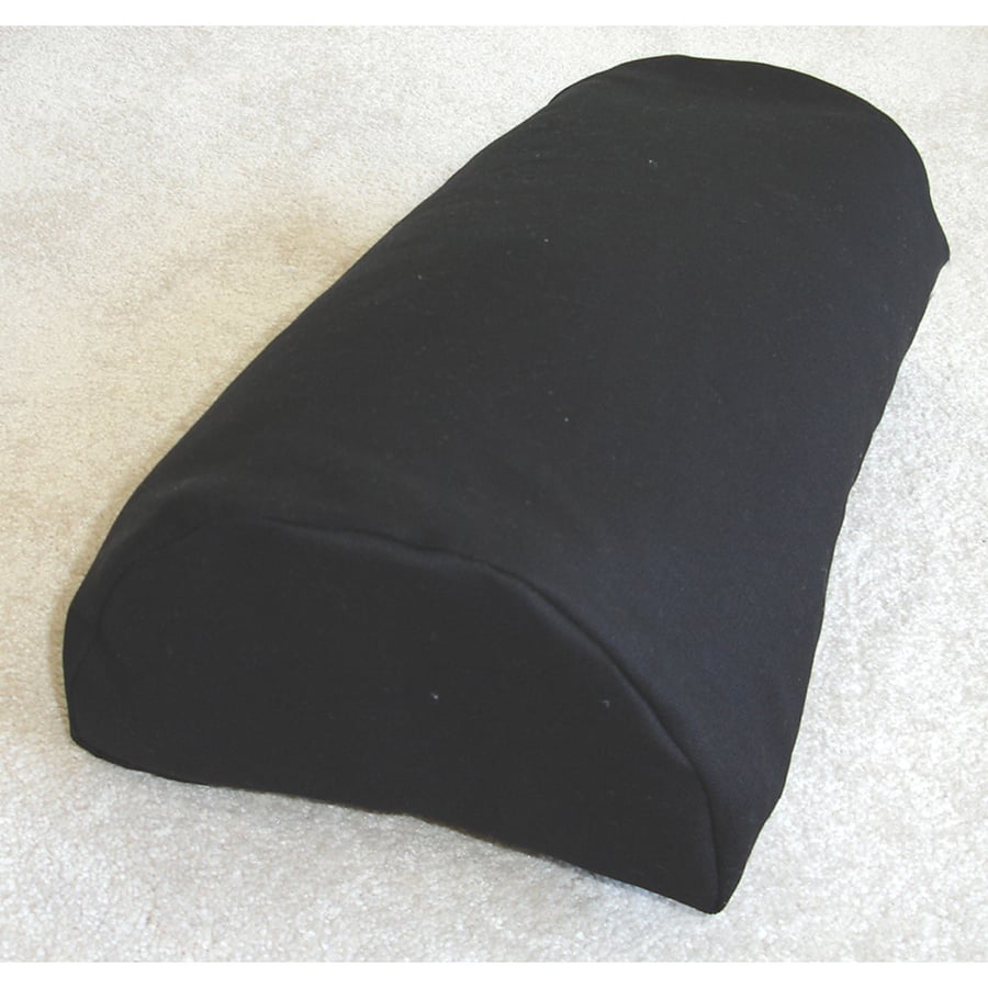 Half Moon Bolster Cushion Cover Semi Round Knee Neck Roll Pillow Black