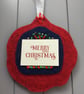 Hand Embroidered Christmas Elf Decoration  - Image 4