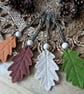 Felt Oak Leaf Hanging Decoration in Neutral Colours - Woodland Christmas Baubles - Image 4