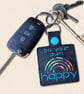 Be Your Own Happy Keyring - Positive Rainbow Bag Charm - Image 2
