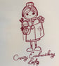 Machine-Embroidered Calico Tote bag for a Crafty ‘ Crazy Lady ‘ All my own work. - Image 3