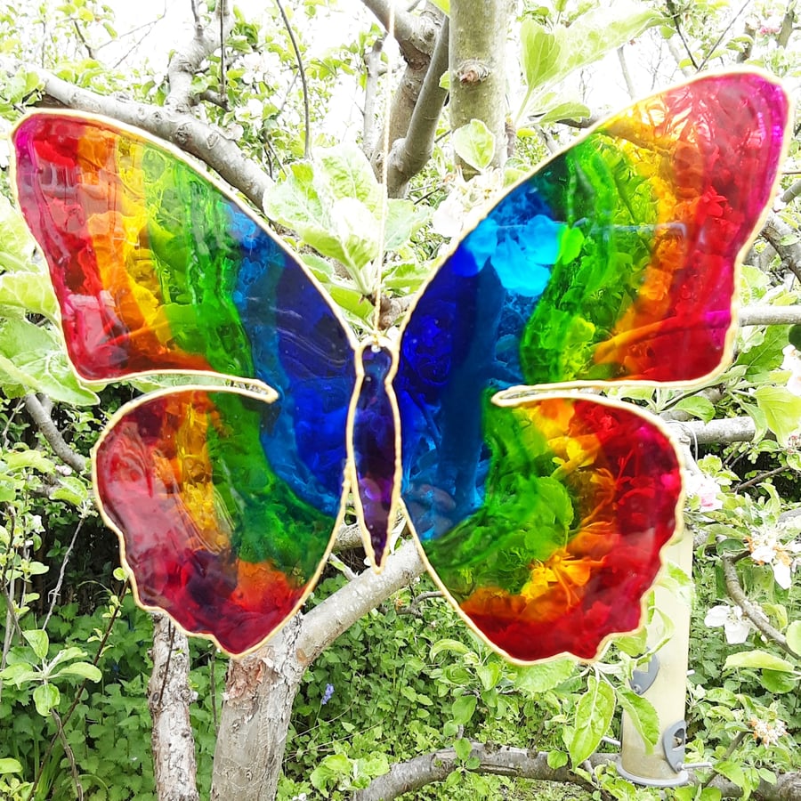 Rainbow Butterfly Suncatcher