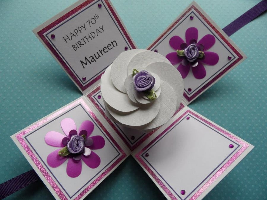 Personalised 3D cupcake birthday card