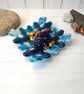 Woven Fused Glass Dish - Ocean Waves Trinket Bowl Thoughtful Gift - Image 2