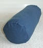 Bolster Cushion Cover 16 "x 6" Navy Blue Brushed Cotton Cylinder Flannel Case