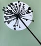Botanical art, Garden Allium, seed head, shadow painting, handmade art, green - Image 4
