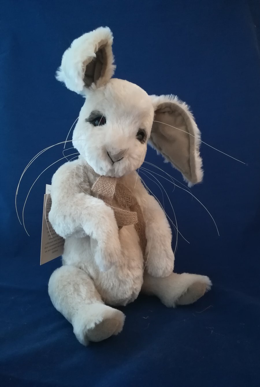 Polly, artist Teddy Bear rabbit bunny faux fur jointed poseable 
