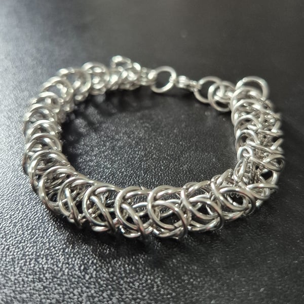 Box Chain Stainless Steel Chainmaille Bracelet