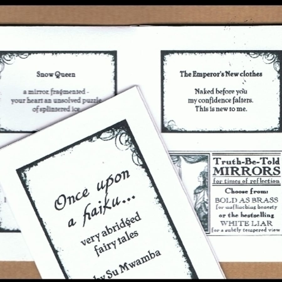 Once Upon a Haiku - fairytale poetry mini-zine, very abridged fairy tales!