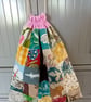 Large Lined Drawstring Bag in Reclaimed Fabrics – One-of-a-Kind Design - Image 2