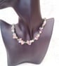 Fluorite Gemstone Chip Bead and Green Crystal Necklace, Gift for Her, Gemstones - Image 5