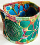 Cuff - Fabric Bracelet with Free Machine Embroidery  - Image 1