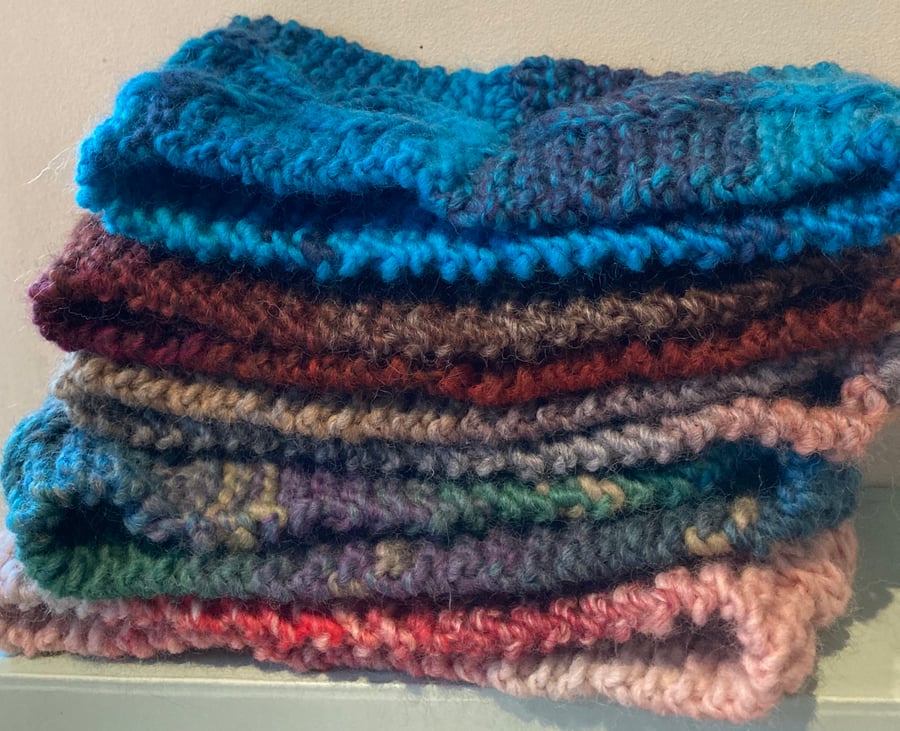 Chunky Wool Knitted cable ear warmers or Head band