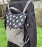 Goth skull Emo back pack, black and grey, only one made