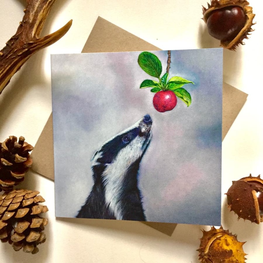 The Midnight Feast Blank Greeting Card