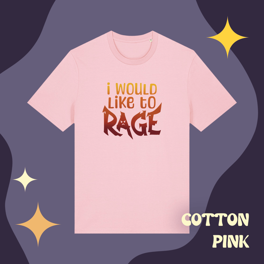 I would like to rage - DnD t-shirt, DM t-shirt, TTRPG t-shirt