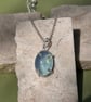 Aquamarine silver necklace  - Image 2