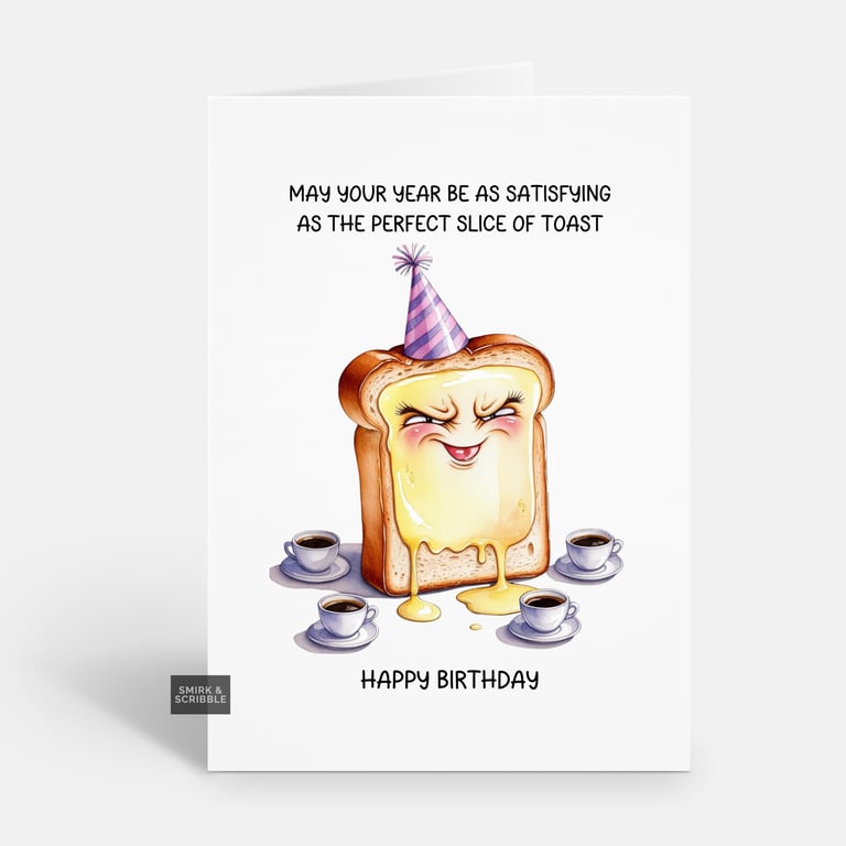 Unique Funny Birthday Card For Him Or Her 