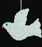 Mosaic dove from beach glass - Image 2