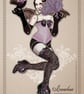 Paper Art Doll Irmalene the Vampire Showgirl for you to cut out and frame - Image 5